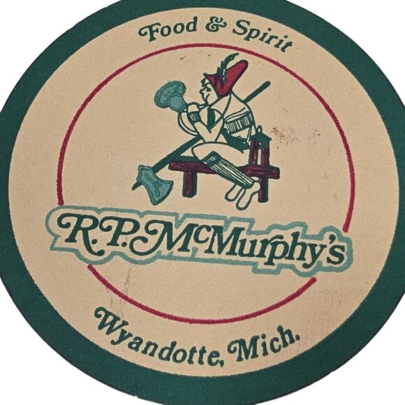 Vintage Coasters  R P McMurphys Restaurant Ephemera Michigan Bar Food and Spirit - Picture 3 of 5